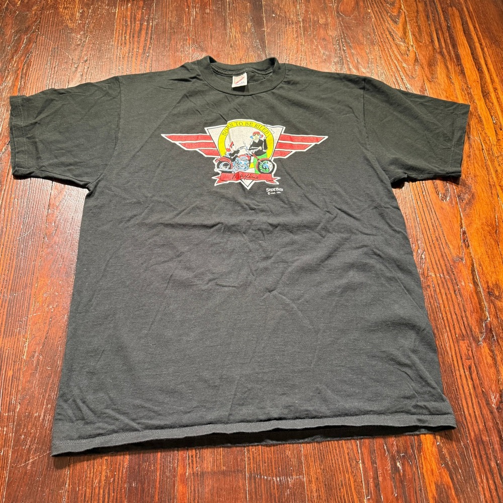 Vintage 90s Maxine Shirt Mens XL Black Born To Be Riled Jerzees Graphic USA